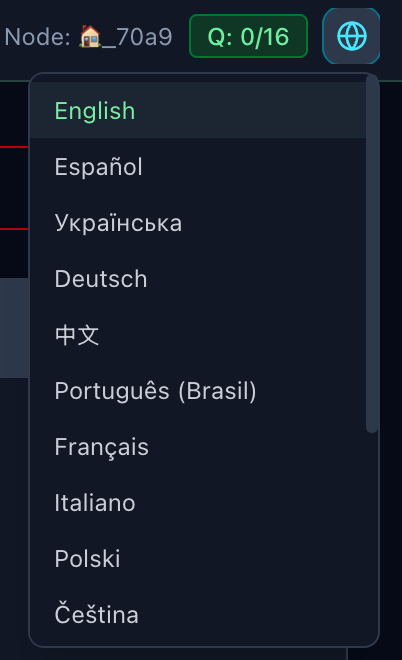 Language selector